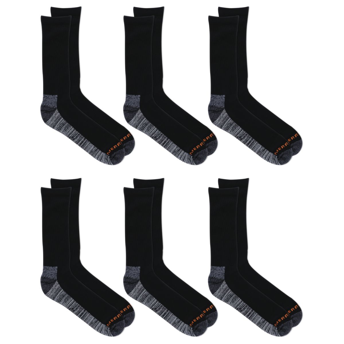 Work Crew Sock 6 Pack - Socks - Merrell On Sale