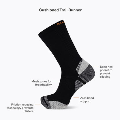 Cushion Trail Runner Tab Sock - Socks - Merrell Near Me