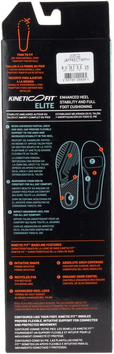 Women - Kinetic Fit™ Elite Footbed - Insoles - Merrell Onsale