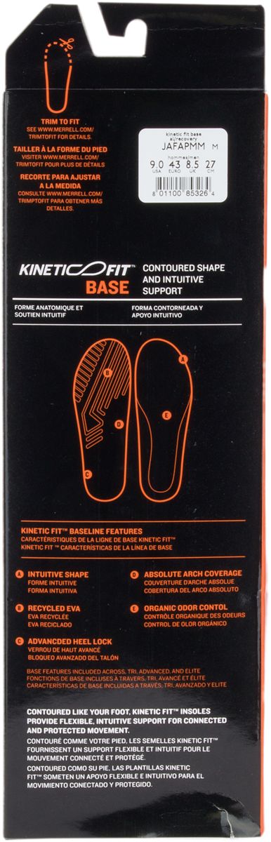 Womens Kinetic Fit Base AL Footbed  - Insoles - Merrell For Sale